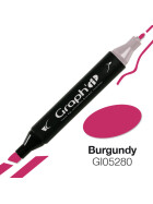 GRAPHIT Marker mit Rund- / Keilspitze Alkohol-basiert, Farbe: Burgundy (5280)