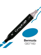 GRAPHIT Marker mit Rund- / Keilspitze Alkohol-basiert, Farbe: Bermuda (7160)