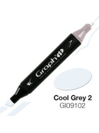 GRAPHIT Marker mit Rund- / Keilspitze Alkohol-basiert, Farbe: Cool Grey 2 (9102)