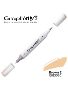 Layoutmarker Brush & extra fine GRAPHIT 3020 - Basic Brown 2