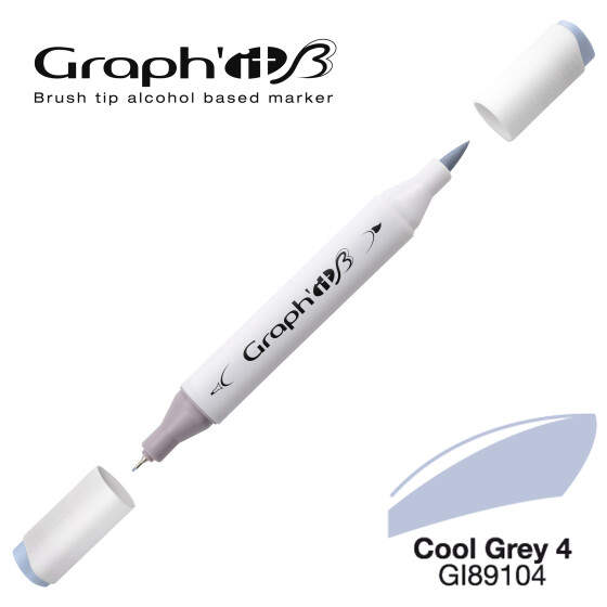 Layoutmarker GRAPHIT Sketch Brush & extra fine  9104 - Cool Grey 4