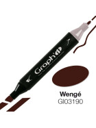 GRAPHIT Marker mit Rund- / Keilspitze Alkohol-basiert, Farbe: Wengé 3190