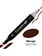 GRAPHIT Marker mit Rund- / Keilspitze Alkohol-basiert, Farbe: Wengé (3190)