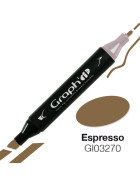 GRAPHIT Marker mit Rund- / Keilspitze Alkohol-basiert, Farbe: Espresso (3270)
