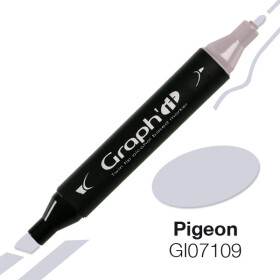 GRAPHIT Marker mit Rund- / Keilspitze Alkohol-basiert, Farbe: Pigeon (7109)
