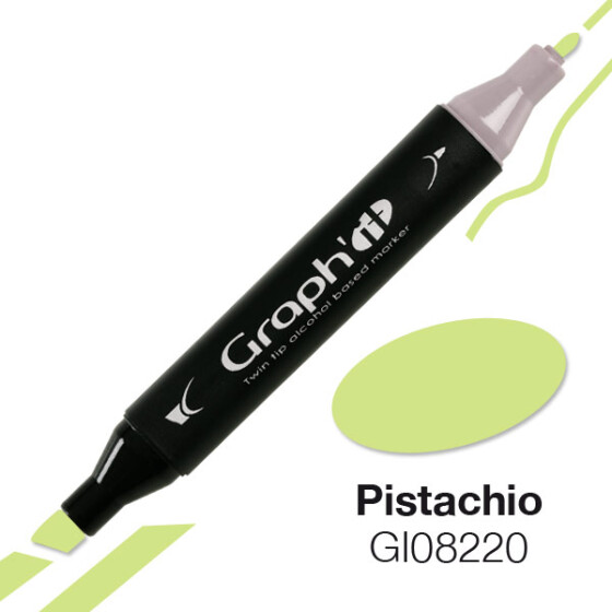 GRAPHIT Marker mit Rund- / Keilspitze Alkohol-basiert, Farbe: Pistachio (8220)