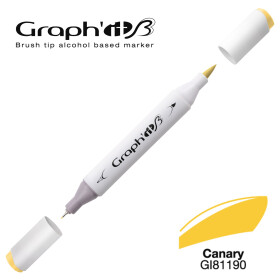 GRAPHIT Marker Brush & Extra Fine - Canary (1190)