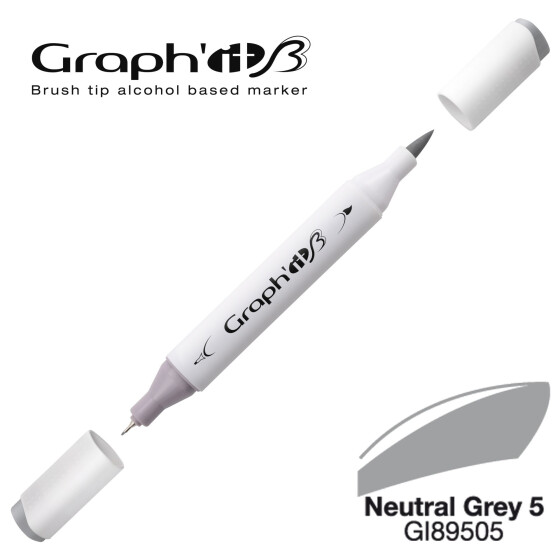 GRAPHIT Marker Brush & Extra Fine - Neutral Grey 5 (9505)