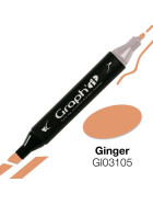 GRAPHIT Marker mit Rund- / Keilspitze Alkohol-basiert, Farbe: Ginger 3105