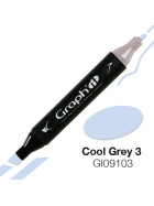 GRAPHIT Marker mit Rund- / Keilspitze Alkohol-basiert, Farbe: Cool Grey 3 (9103)