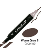 GRAPHIT Marker mit Rund- / Keilspitze Alkohol-basiert, Farbe: Warm Grey 9 9409