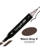 GRAPHIT Marker mit Rund- / Keilspitze Alkohol-basiert, Farbe: Warm Grey 9 (9409)