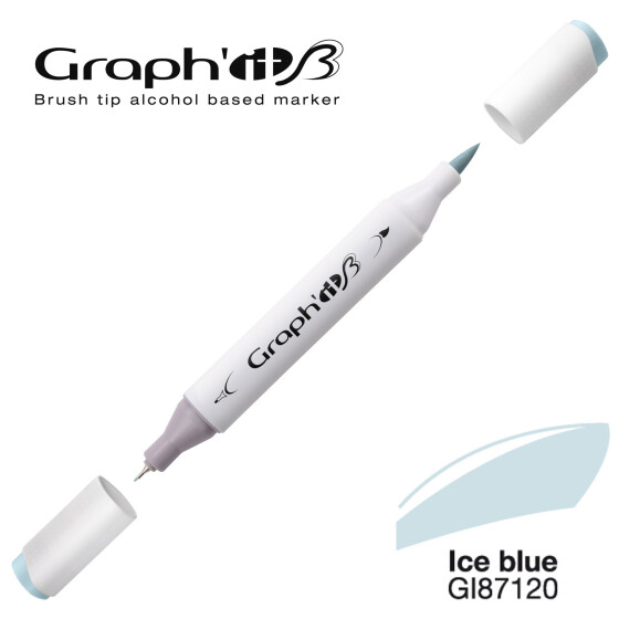 GRAPHIT Marker Brush & Extra Fine - Ice blue (7120)