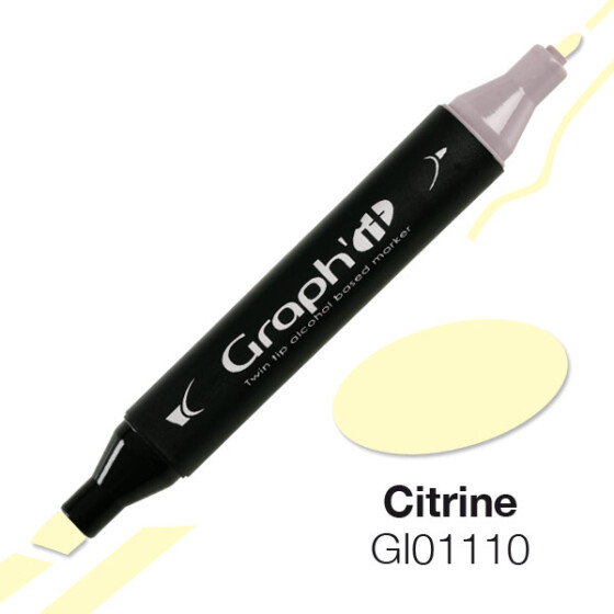 GRAPHIT Marker mit Rund- / Keilspitze Alkohol-basiert, Farbe: Citrine (11100)