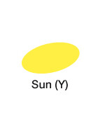 GRAPHIT Marker mit Rund- / Keilspitze Alkohol-basiert, Farbe: Sun (Y) (1170)