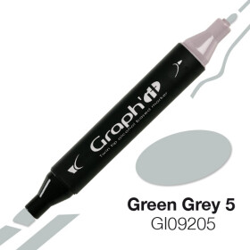 GRAPHIT Marker mit Rund- / Keilspitze Alkohol-basiert, Farbe: Green Grey 5 (9205)