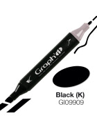 GRAPHIT Marker mit Rund- / Keilspitze Alkohol-basiert, Farbe: Black (K) (9909)