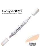 Layoutmarker Brush & extra fine GRAPHIT 3010 - Basic Brown 1