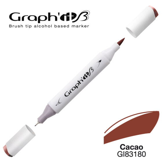 GRAPHIT Marker Brush & Extra Fine - Cacao (3180)