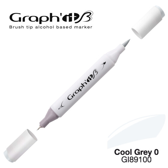 Layoutmarker GRAPHIT Sketch Brush & extra fine  9100 - Cool Grey 0