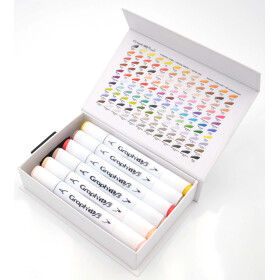 Layoutmarker Brush & extra fine GRAPHIT 12er Set - Comics