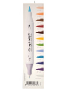 GRAPHIT Marker Brush & Extra Fine 12er Set - Comics