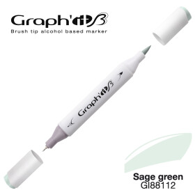 GRAPHIT Marker Brush & Extra Fine - Sage green (8112)