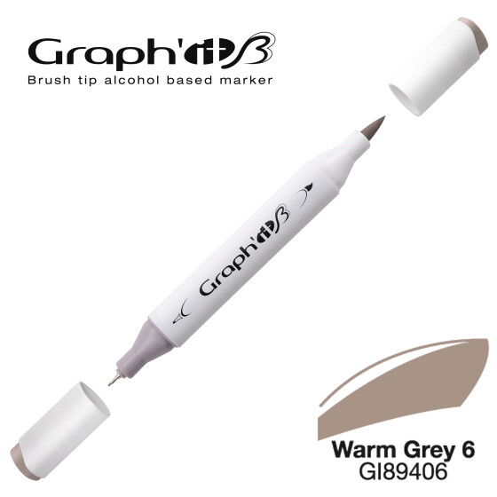 Layoutmarker GRAPHIT Sketch Brush & extra fine  9406 - Warm Grey 6