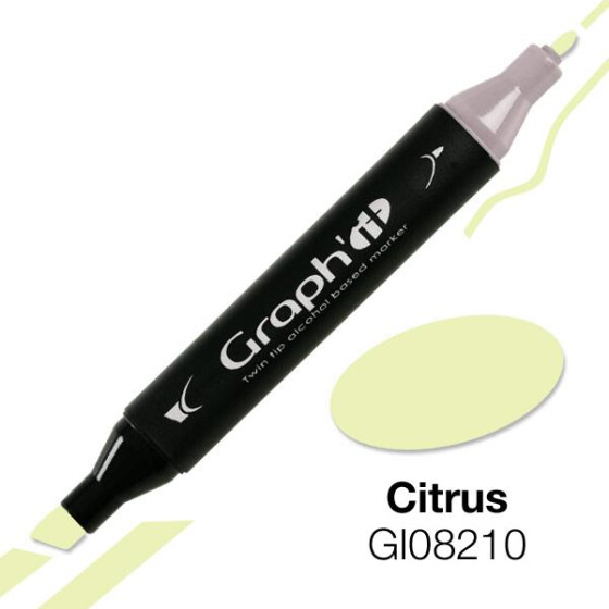 GRAPHIT Marker mit Rund- / Keilspitze Alkohol-basiert, Farbe: Citrus (8210)