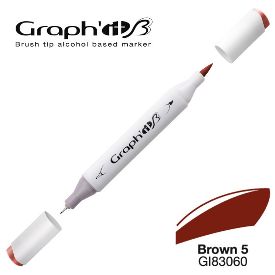 GRAPHIT Marker Brush & Extra Fine - Basic Brown 5 (3060)
