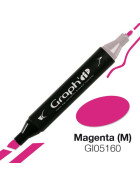 GRAPHIT Marker mit Rund- / Keilspitze Alkohol-basiert, Farbe: Magenta M 5160