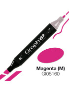 GRAPHIT Marker mit Rund- / Keilspitze Alkohol-basiert, Farbe: Magenta (M) (5160)