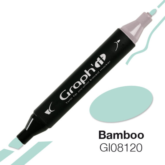 GRAPHIT Marker mit Rund- / Keilspitze Alkohol-basiert, Farbe: Bamboo (8120)