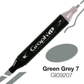 GRAPHIT Marker mit Rund- / Keilspitze Alkohol-basiert, Farbe: Green Grey 7 (9207)