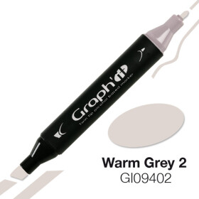 GRAPHIT Marker mit Rund- / Keilspitze Alkohol-basiert, Farbe: Warm Grey 2 (9402)