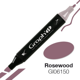 GRAPHIT Marker mit Rund- / Keilspitze Alkohol-basiert, Farbe: Rosewood (6150)