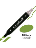 GRAPHIT Marker mit Rund- / Keilspitze Alkohol-basiert, Farbe: Military 8280