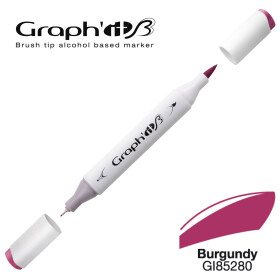 GRAPHIT Marker Brush & Extra Fine - Burgundy (5280)