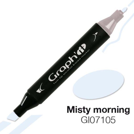 GRAPHIT Marker mit Rund- / Keilspitze Alkohol-basiert, Farbe: Misty Mornin 7105