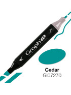 GRAPHIT Marker mit Rund- / Keilspitze Alkohol-basiert, Farbe: Cedar  (7270)