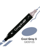 GRAPHIT Marker mit Rund- / Keilspitze Alkohol-basiert, Farbe: Cool Grey 5 (9105)