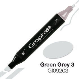 GRAPHIT Marker mit Rund- / Keilspitze Alkohol-basiert, Farbe: Green Grey 3 (9203)