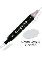 GRAPHIT Marker mit Rund- / Keilspitze Alkohol-basiert, Farbe: Green Grey 3 9203