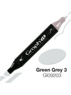 GRAPHIT Marker mit Rund- / Keilspitze Alkohol-basiert, Farbe: Green Grey 3 (9203)