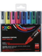 Marker POSCA PC-5M mittelfein Rundspitze 1,8-2,5 mm - 8er Set Grundfarben