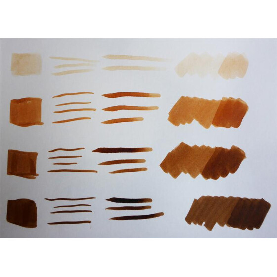 GRAPHIT Set of 4 Brush-Liners - 4 Brauntöne