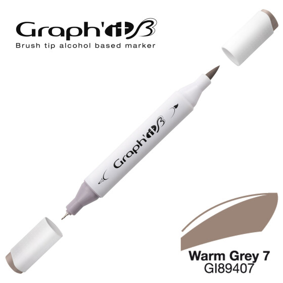 GRAPHIT Marker Brush & Extra Fine - Warm Grey 7 (9407)