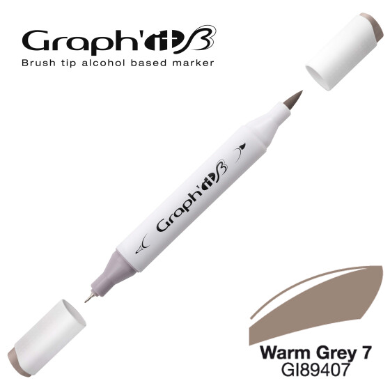 Layoutmarker GRAPHIT Sketch Brush & extra fine  9407 - Warm Grey 7