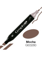 GRAPHIT Marker mit Rund- / Keilspitze Alkohol-basiert, Farbe: Mocha 3280