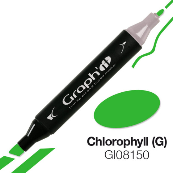 GRAPHIT Marker mit Rund- / Keilspitze Alkohol-basiert, Farbe: Chlorophyll (8150)